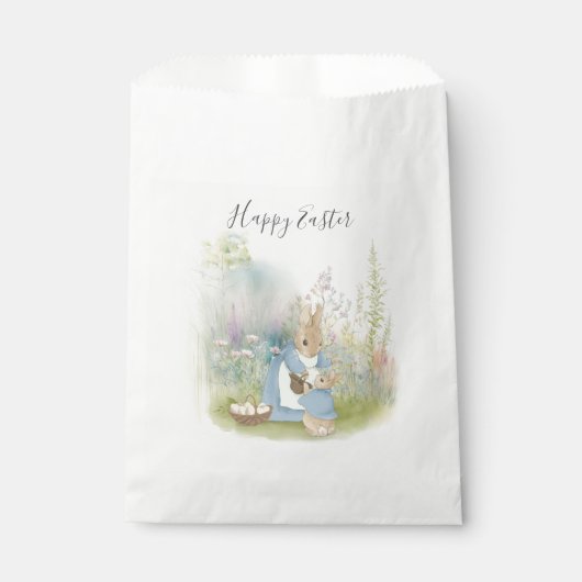 Pasen Peter Rabbit Favor Bag Bedankzakje (Voorkant)