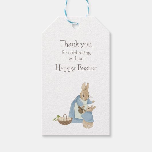 Pasen Peter Rabbit Gift Labels Cadeaulabel (Voorkant)