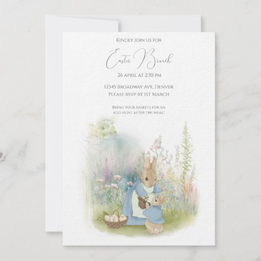 Pasen Peter Rabbit Kaart (Voorkant)