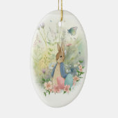 Pasen Peter Rabbit Keramisch Ornament (Rechts)