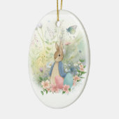 Pasen Peter Rabbit Keramisch Ornament (Links)