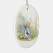 Pasen Peter Rabbit Keramisch Ornament (Rechts)