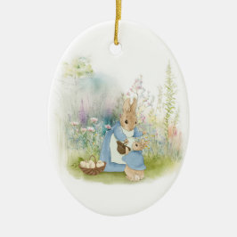 Pasen Peter Rabbit Keramisch Ornament