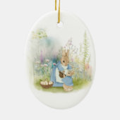 Pasen Peter Rabbit Keramisch Ornament (Achterkant)