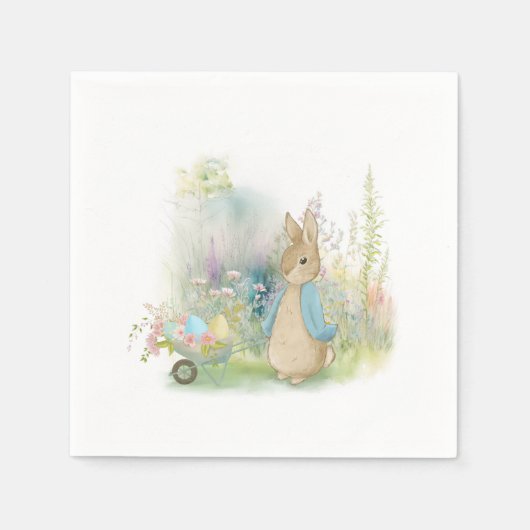 Pasen Peter Rabbit Napkins Servet (Voorkant)