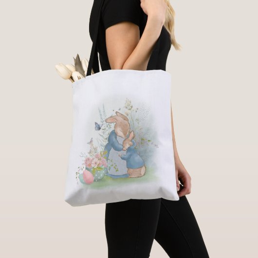 Pasen Peter Rabbit Tote Bag (Dichtbij)
