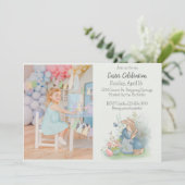 Pasen Peter Rabbit Uitnodiging (Staand voorkant)