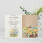 Pasen Peter Rabbit Uitnodiging (Staand voorkant)