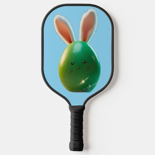 Pasen Pickleball Fun – Bunny & Egg Paddle Design (Achterkant)