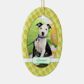 Pasen - Pitbull - Gunner Keramisch Ornament (Rechts)