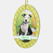 Pasen - Pitbull - Gunner Keramisch Ornament (Links)