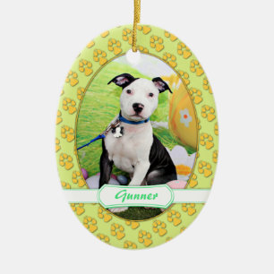 Pasen - Pitbull - Gunner Keramisch Ornament