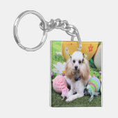 Pasen - poodle - Dolly Sleutelhanger (Voorkant Links)