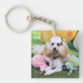 Pasen - poodle - Dolly Sleutelhanger (Voorkant)