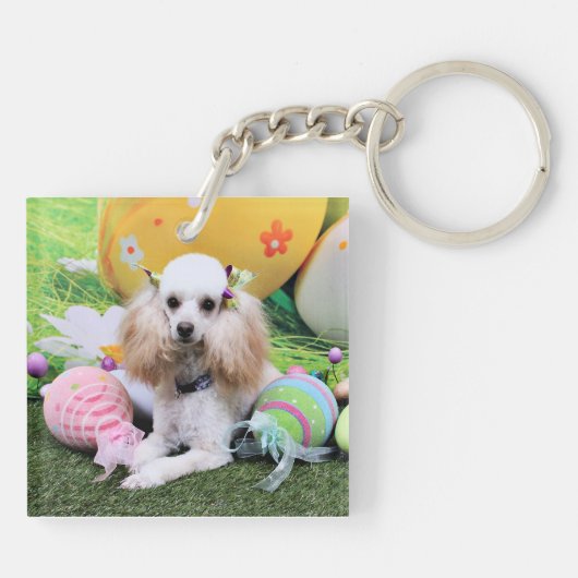 Pasen - poodle - Dolly Sleutelhanger (Achterkant)