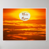 Pasen Poster "Hij is gerezen" (Voorkant)