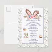 Pasen Potluck Brunch Uitnodiging (Voorkant / Achterkant)