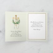 Pasen Prayer katholieke priester  reurrectie Feestdagen Kaart (Binnen)