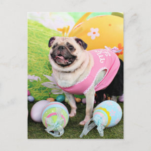 Pasen - Pug - Hannah Feestdagenkaart