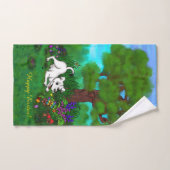 Pasen - Puppy Capo en Butterfly Bad Handdoek (Handdoek)