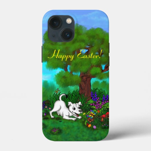 Pasen - Puppy Capo en Butterfly Case-Mate iPhone Case (Achterkant)