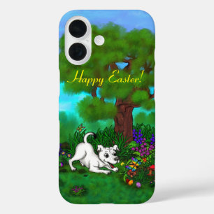 Pasen - Puppy Capo en Butterfly iPhone 16 Hoesje