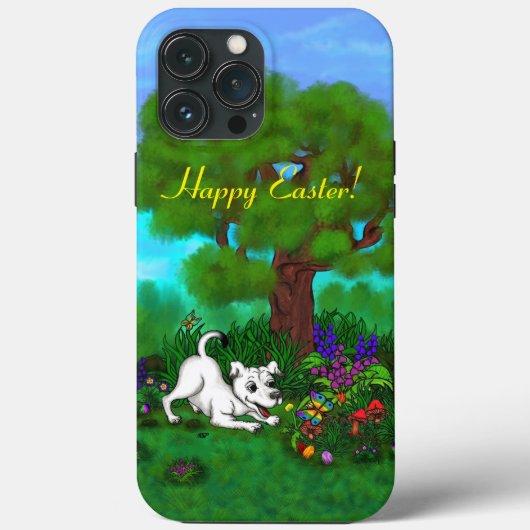 Pasen - Puppy Capo en Butterfly Case-Mate iPhone Case (Achterkant)