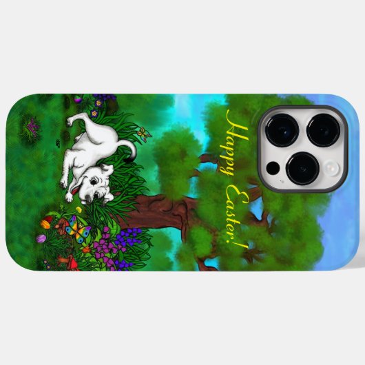 Pasen - Puppy Capo en Butterfly Case-Mate iPhone Case (Achterkant (horizontaal))