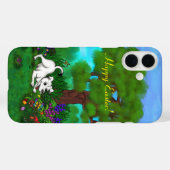 Pasen - Puppy Capo en Butterfly Case-Mate iPhone Case (Achterkant (horizontaal))