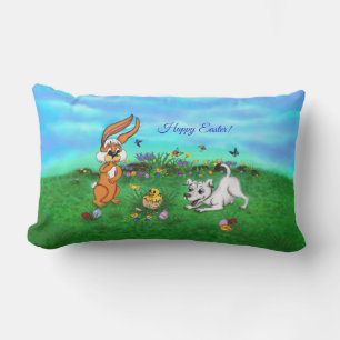 Pasen - Puppy Capo Rabbit en Chick Buitenkussen