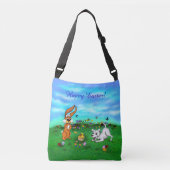 Pasen - Puppy Capo Rabbit en Chick Crossbody Tas (Voorkant)