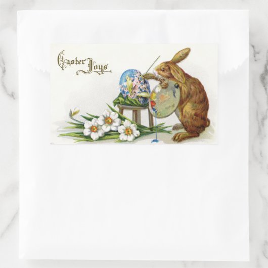 Pasen Rechthoekige Sticker (Tas)