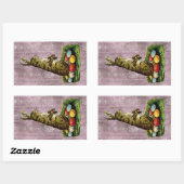 Pasen Rechthoekige Sticker (Vel)