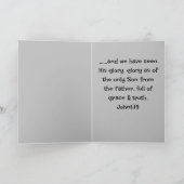 Pasen Religieus Christelijk "het Woord werd vlees Bedankkaart (Binnen)