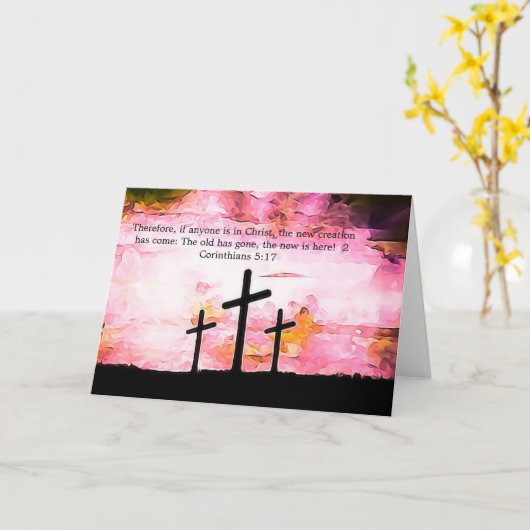 Pasen Religieuze kaart (Gele Bloem)