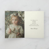 Pasen Religieuze Opstanding Foto Floral Feestdagen Kaart (Binnen)