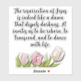 Pasen Resurrection Radiance Aangepaste Quotes Sticker