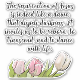 Pasen Resurrection Radiance Aangepaste Quotes Sticker