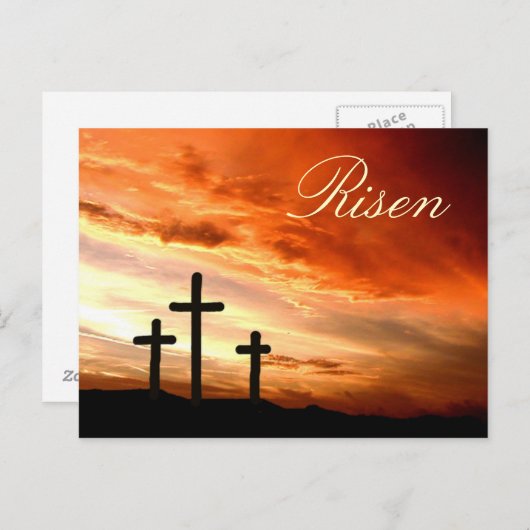 Pasen Risen Feestdagenkaart (Voorkant / Achterkant)