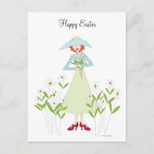 Pasen rode schoenen feestdagenkaart