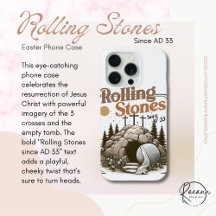 Pasen "Rolling Stones sinds AD 33" Phonehoesje