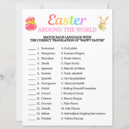 Pasen rond de wereld spel