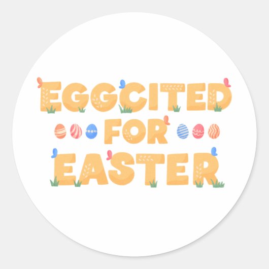 Pasen Ronde Sticker (Voorkant)