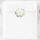 Pasen Ronde Sticker (Tas)