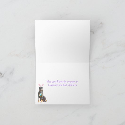 Pasen Rottweiler Feestdagen Kaart (Binnen)