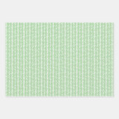 Pasen Roze Blauw Groen Wit Zigzag Stripes Art Inpakpapier Vel (Voorkant 3)