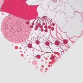 Pasen - Roze en witte flora Tissuepapier (Detail)