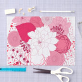 Pasen - Roze en witte flora Tissuepapier (Craft)