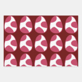 Pasen Roze Witte Paaseieren Gelukkig Pasen Inpakpapier Vel (Voorkant 2)