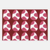 Pasen Roze Witte Paaseieren Gelukkig Pasen Inpakpapier Vel (Voorkant)